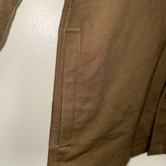 Eddie Bauer Canvas Shacket Men's Size M Tan Mountain Ops Shirt Jacket - Picture 5 of 8